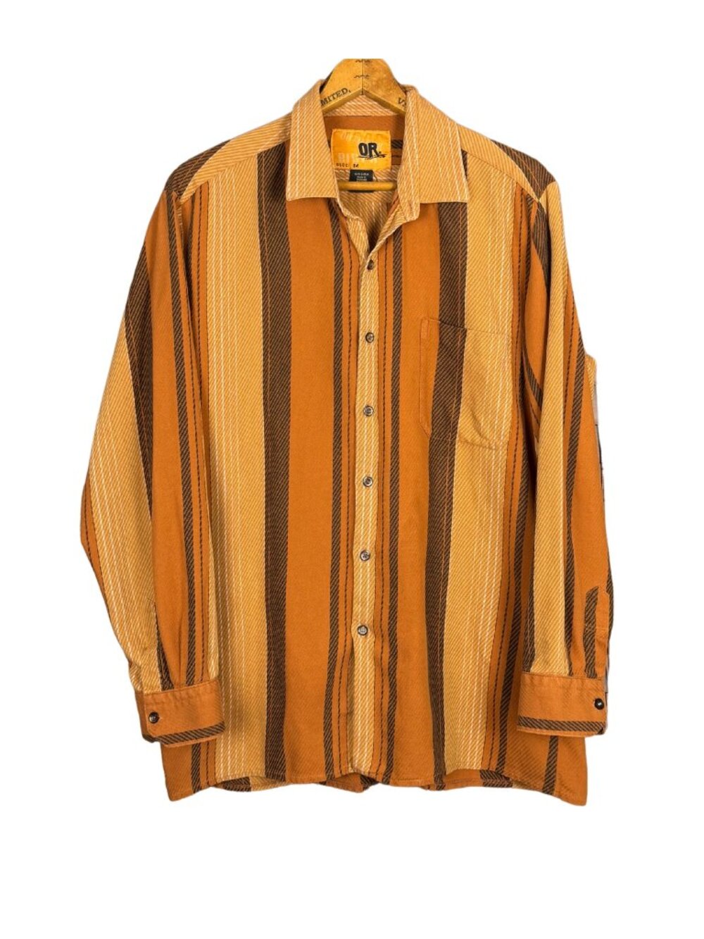 Vintage 90s Striped Flannel Shirt Medium Soft Cotton Button Up Retro Grunge